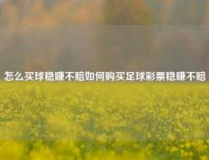 怎么买球稳赚不赔如何购买足球彩票稳赚不赔