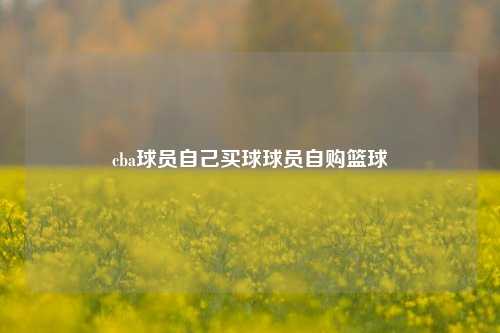 cba球员自己买球球员自购篮球